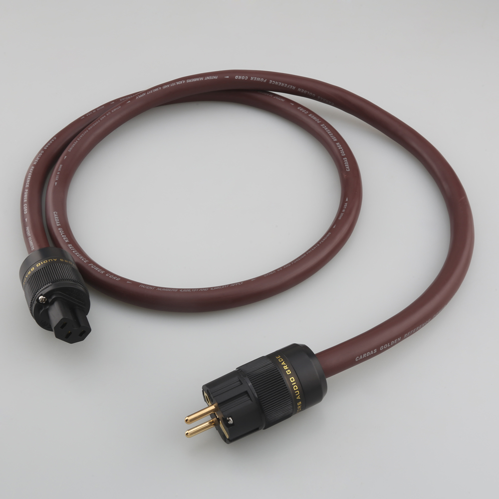 CARDAS 5C Golden Reference Kabel zasilający audio HiFi z pozłacaną wersją US/EU Schuko Power