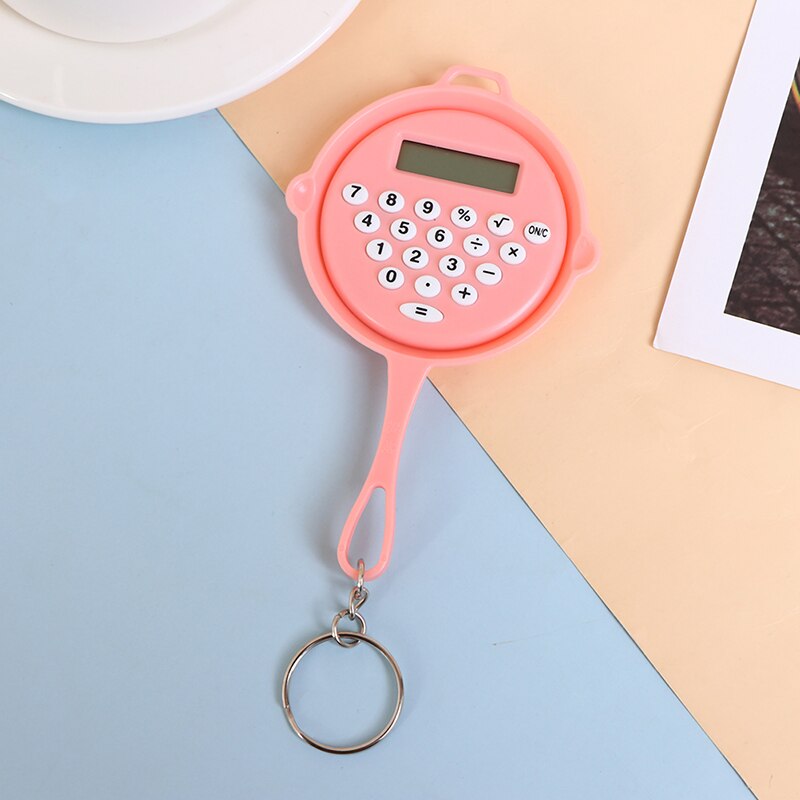 Chicken Pan Miniature Calculators Key Chain Are Reserved For Students For Exams Portable Keychain Calculator: PK