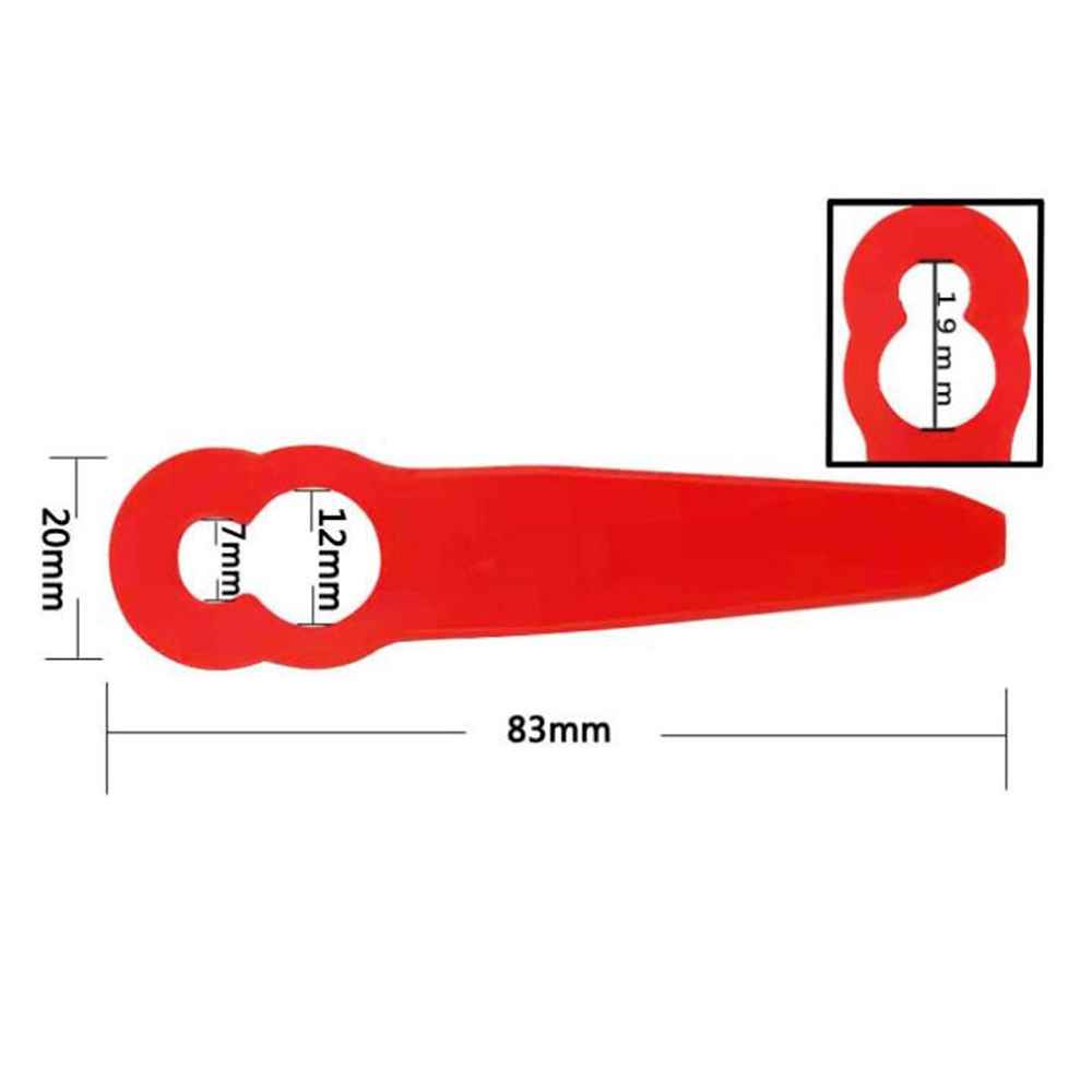 40pcs Ersatz Kunststoff klingen Zubehör für stihl polycut 2-2 fsa 45 Rasenmäher Trimmer Grass ch neider