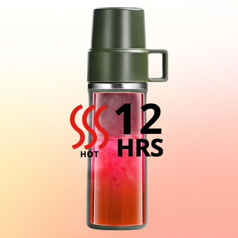 WMF Motion Vacuüm Thermoskan 1 Liter - Roestvrij Staal, 24 Uur Koud, 12 Uur Warm, Met Drinkbeker