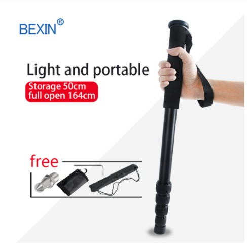 BEXIN travel camera phone support rod Walk stick leggero portatile flessibile unipod dslr videocamera monopiede per Canon Nikon