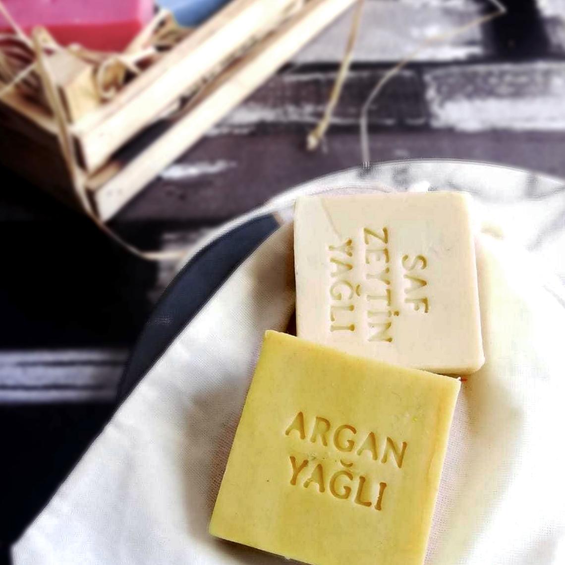 Natural Soap 4 Pcs in Special Box - Artisan Soap - Natural Soap - Handmade Soap: Argan