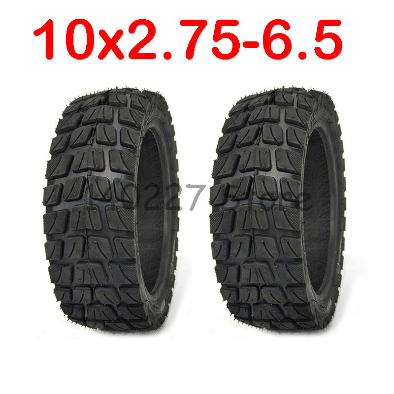 10 tommer off-road dæk 10 x 2.75-6.5 scooterdæk 10 x 2.70-6.5 slangeløst til maks.  g30 slidstærkt gummitilbehør til elektrisk scooter: Gul