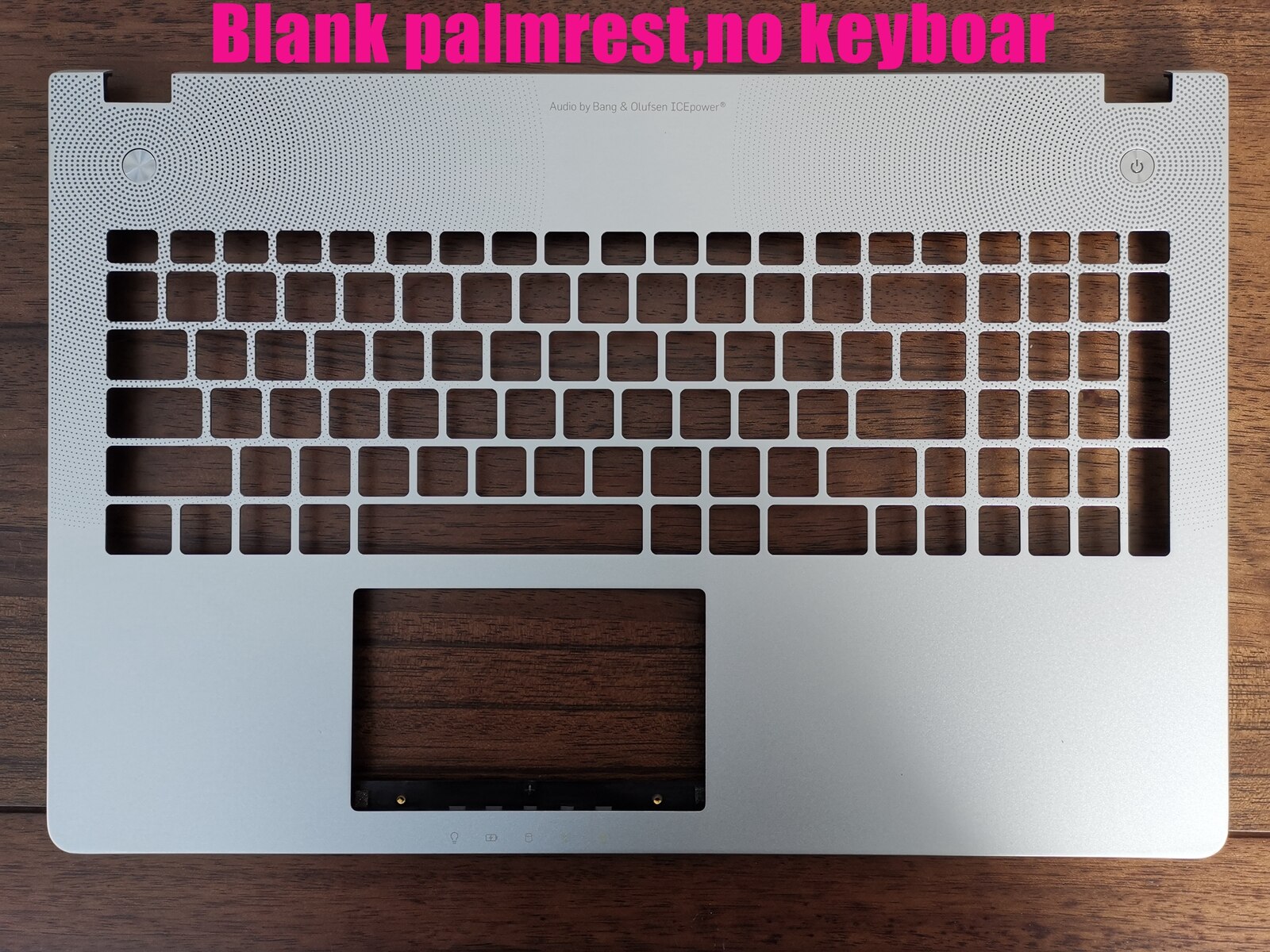 Blank Russian/US silver palmrest Upper Case for Asus N56J N56JN N56JR N56JK N56V N56VV N56VB N56VZ N56VJ without keyboard