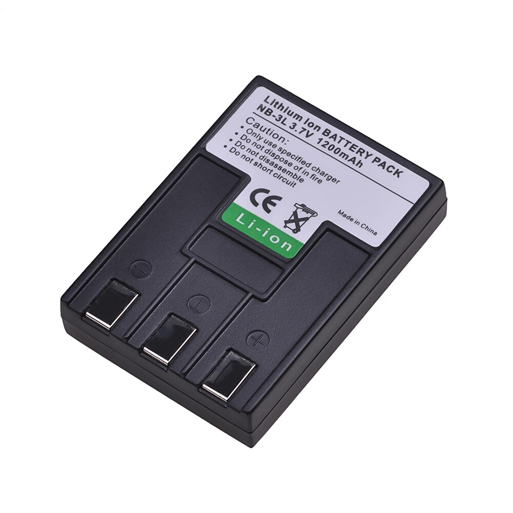 2pcs 1200mAh NB-3L NB3L NB 3L Battery for Canon PowerShot SD10 SD20 SD40 SD550 SD500 SD100 SD110, IXUS IIs II, NB-3LH Battery