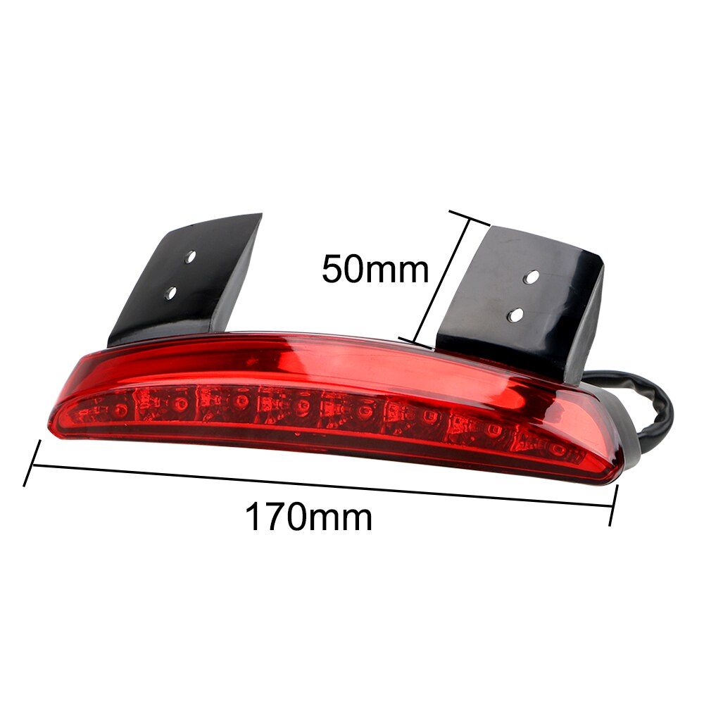 LEEPEE-Borde de guardabarros, luces LED rojas de moto, luz de freno trasera, lámpara, accesorios de motocicleta, Cafe Racer para XL 883 1200