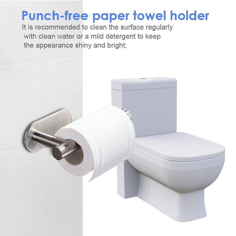 Uchwyt na papier toaletowy bez wiercenia 304 stojak na papier toaletowy ze stali nierdzewnej robić gospodarstwa domowego uchwyt na papier robić łazienki stojaki organizator