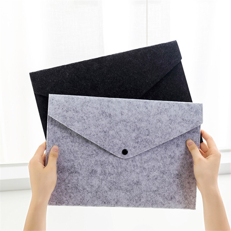 1PC Simple A4 Felt File Bags Document file bag Business Briefcase Document File Folder Filing Products Office Supplies for Space