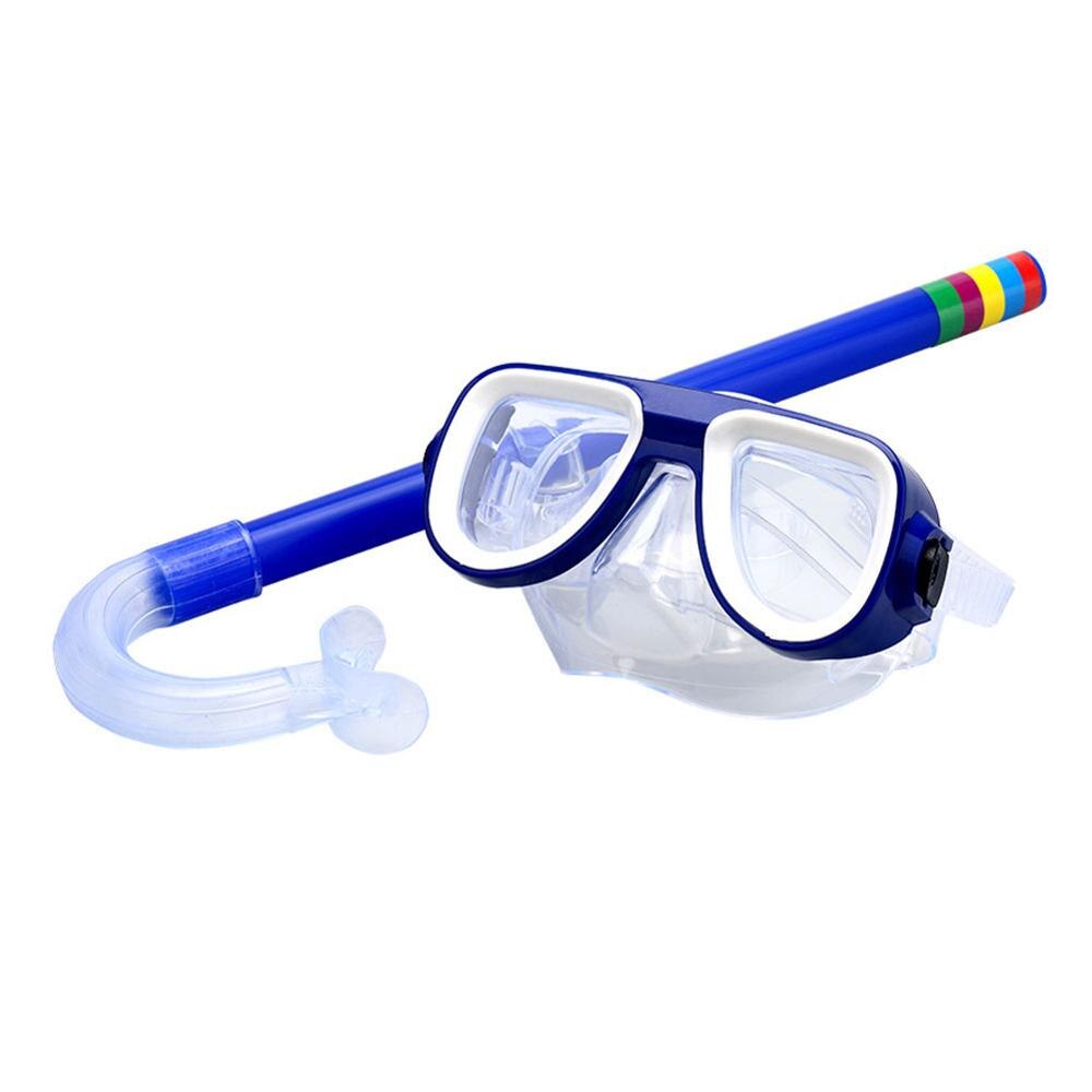 Snorkelen Kinderen Duikbril + Zuigbuis Set Nieuw Materiaal Pvc Niet-toxische Milieubescherming Materiaal Duiken Set Ch: Blue