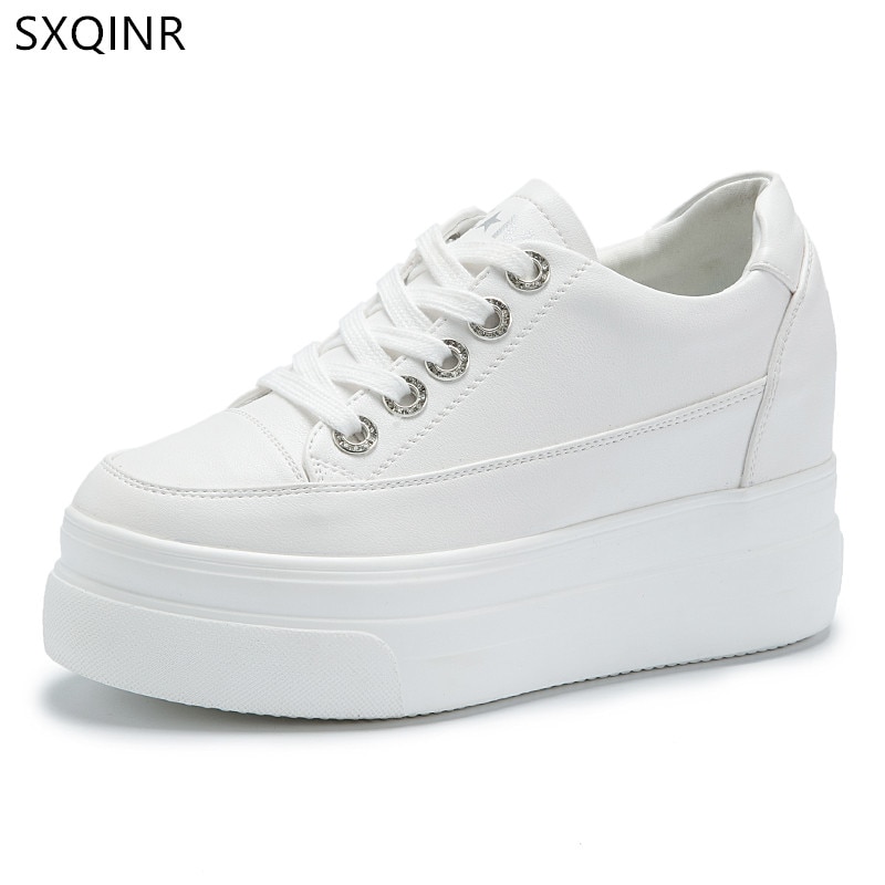 Platå sneakers höst kvinnor skor för kvinna fritidsskor vilda platåklackar kvinnlig fritid kvinnor vita sneakers