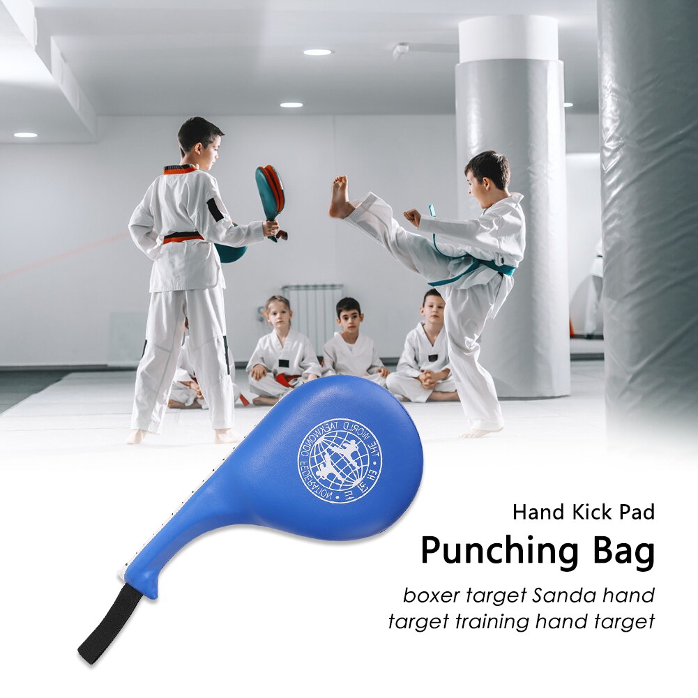 Almohadillas para patadas de taekwondo, almohadilla duradera para los pies, bolsa de entrenamiento, para golpear con la mano, para niños y adultos