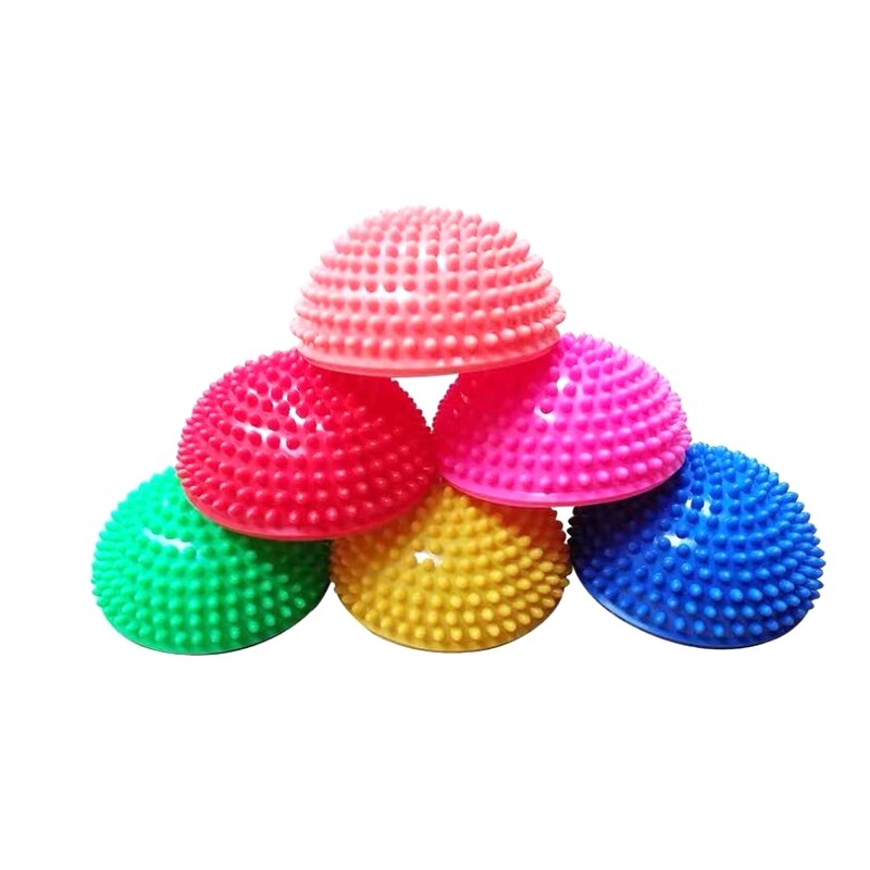 Inflatable Half Sphere Yoga Balls PVC Mage Exercises Trainer Balancing Ball for Gym Pilates Sport Fitness