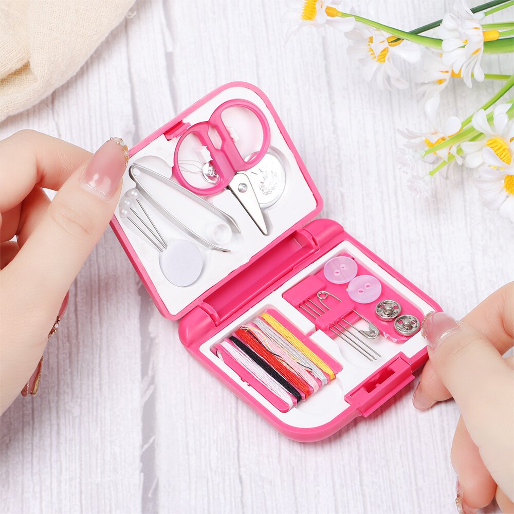 Mini Sewing Kit Storage Bags Organizer Needle Threads Box Thimble Buttons Home Living Portable Travel DIY Tool