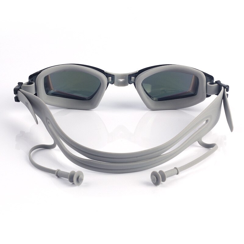 Men Women Child Waterproof Eye Protection Swimming Glasses Silica Gel HeadbWith Earplug /30