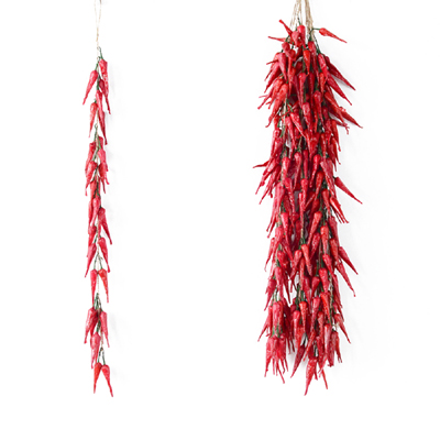 Kunstmatige Foam Groenten Planten Knoflook Nep Ui Maïs Vissen Opknoping String Home Decoratie Fotografie Rekwisieten: pepper 30pcs 58cm