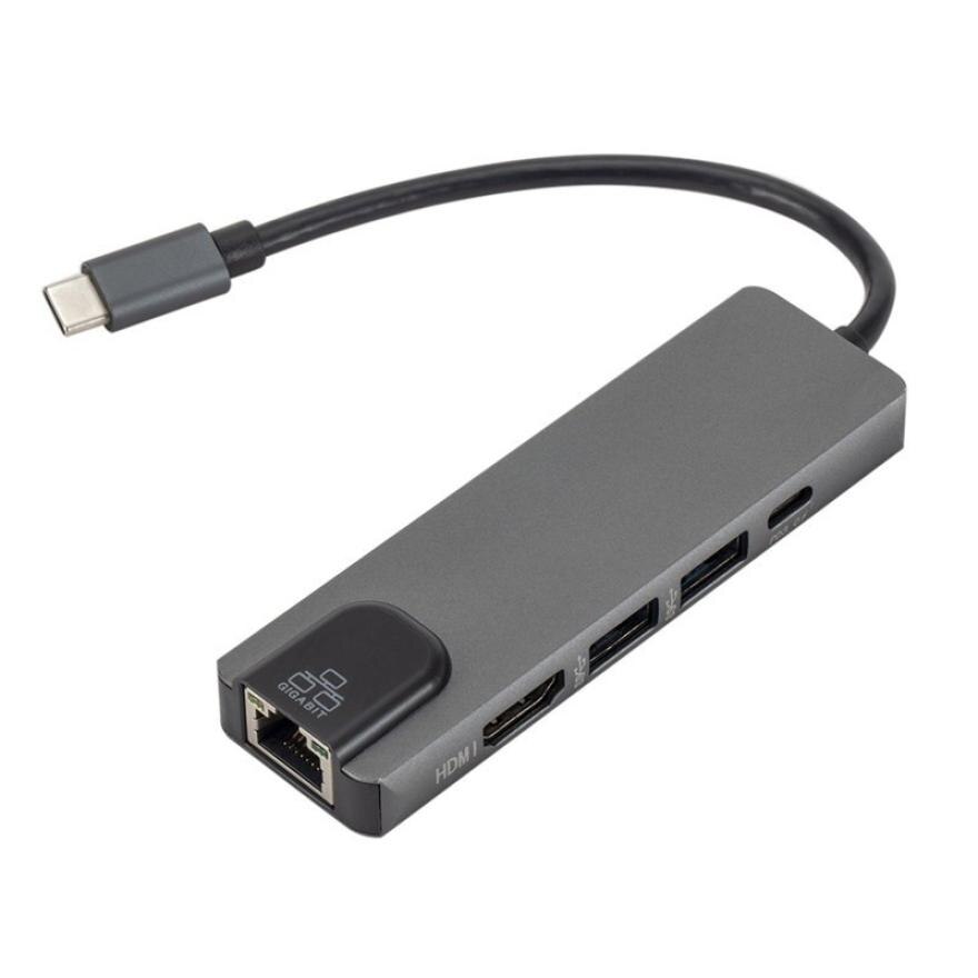 Thunderbolt 3 usb typ c hub  to 4k dockningsstation adapter usb 3.0 laptop tillbehör usb-c pd converter för macbook air
