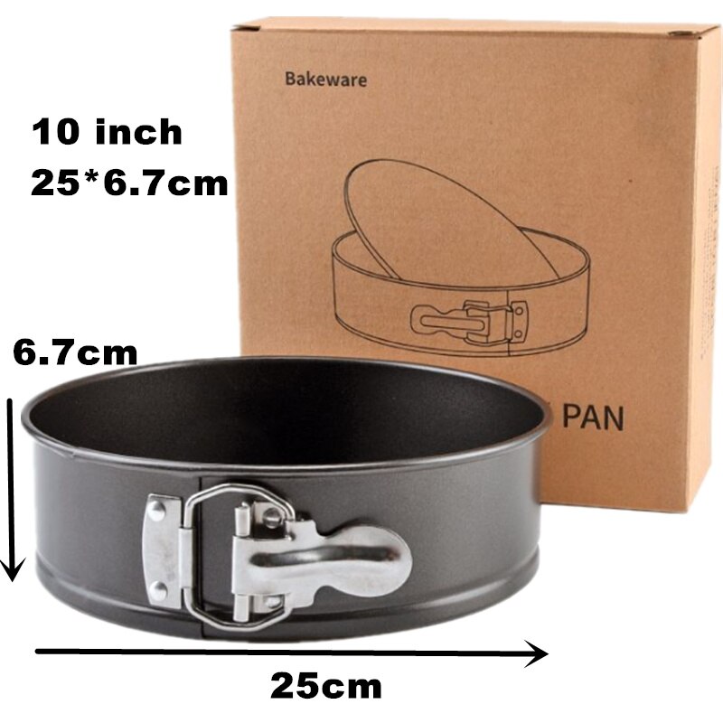 Goldbaking leakproof springform bolo pan antiaderente cheesecake molde removível fundo bolo pan 4/7/9/10 Polegada: 10 inch