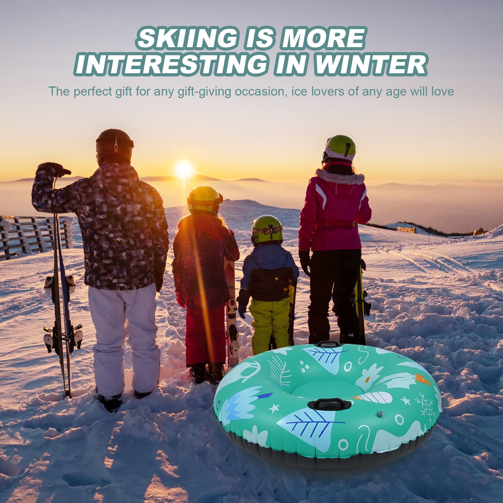 Winter Sneeuw Buis Outdoor Sport Pvc Sneeuw Buis Opblaasbare Sneeuw Cirkel Voor Spelen