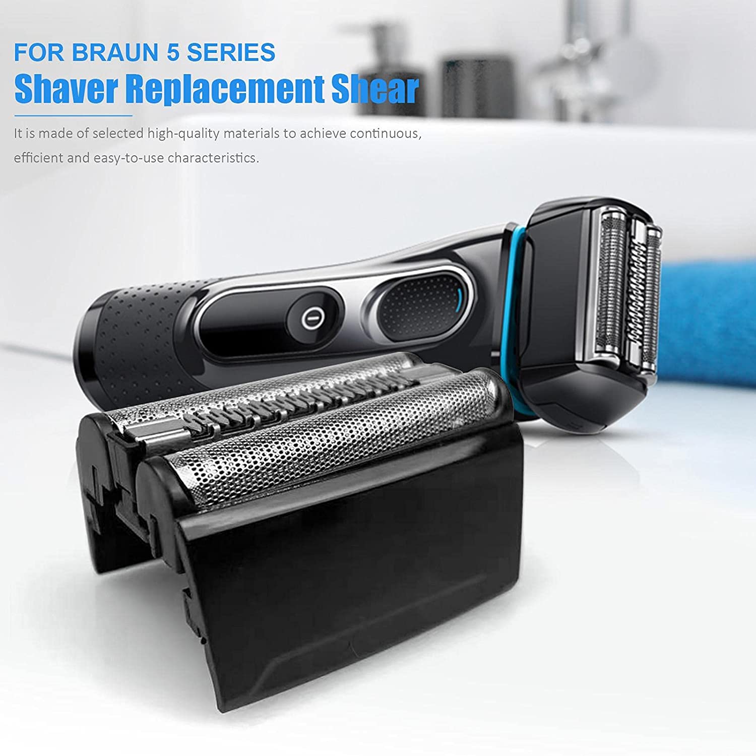 Vervanging Scheerapparaat Folie &amp; Snijkop Voor Braun 52B Serie 5 5020S, 5030,5030S,5040S,5050,5050CC,5070,5070Cc,5090CC,5748