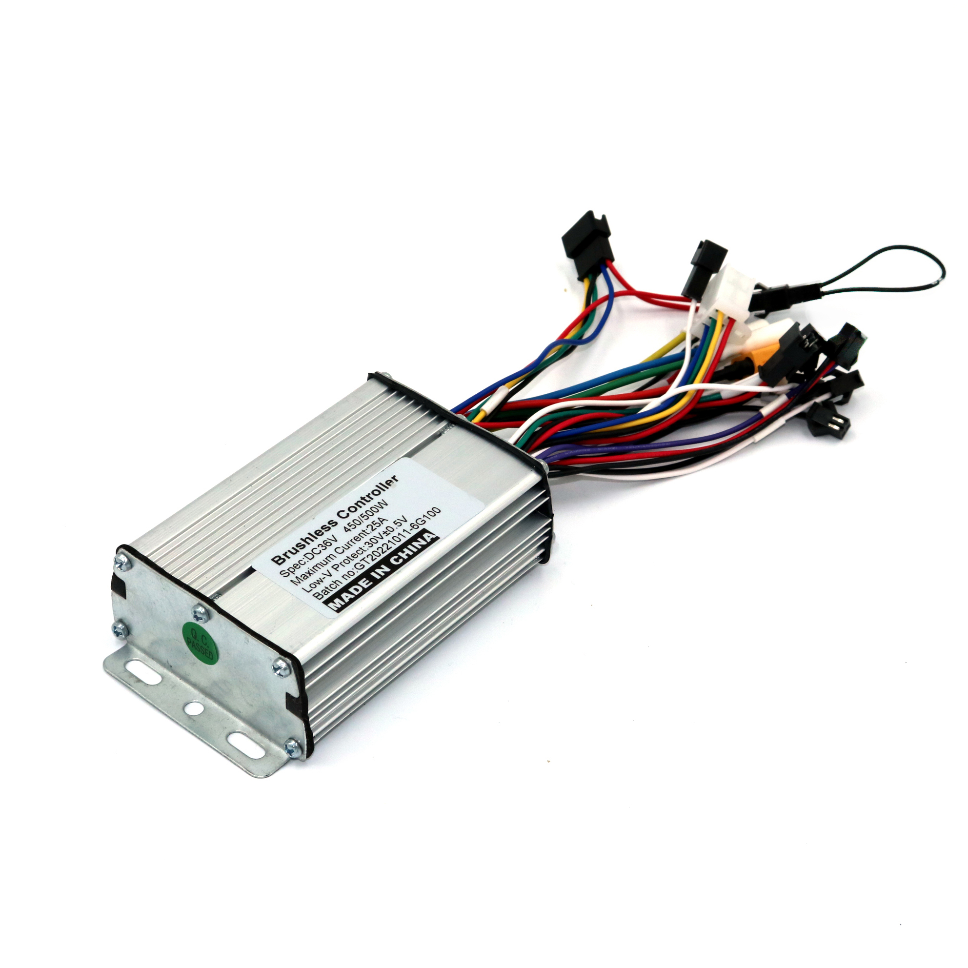 GREENTIME 36V/48V/52V/60V 500W BLDC Electric scooter controller E-bike brushless speed driver and EN06 LCD Display one set