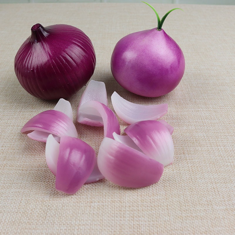 Artificial Foods &amp; Vegetables Onion, Simulation Pot Material, Side Dish Model, Onion Slice Photography Props