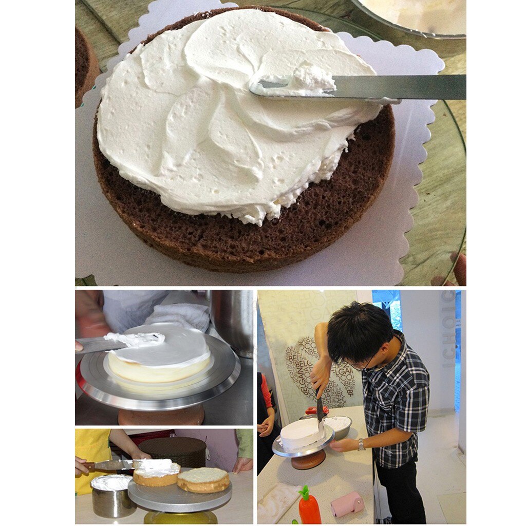 1PC Angled Espatula Spatula Cake Icing Spatula Smooth Filling Tool Cutter Wedding Valentine Baking Pastry Tool Stainless Stee