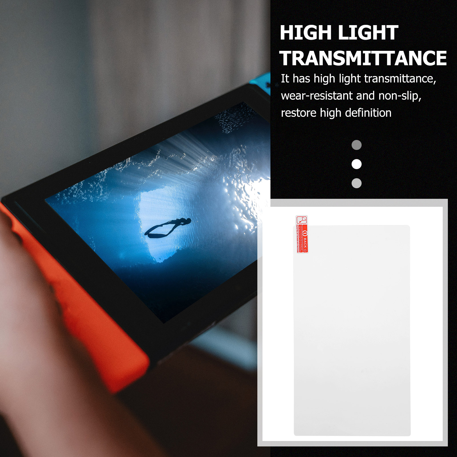 2PCS Console Screen Protector Compatible For Switch OLED Tempered Glass Film