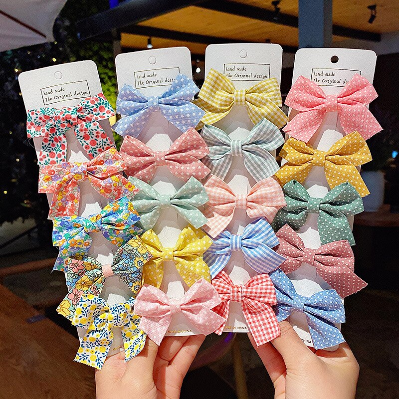 5 Stks/set Baby Haar Clips Bloem Rooster Bows Kids Meisje Haarspelden Dot Kinderen Clip Haarspeldjes Baby Haar Accessoires