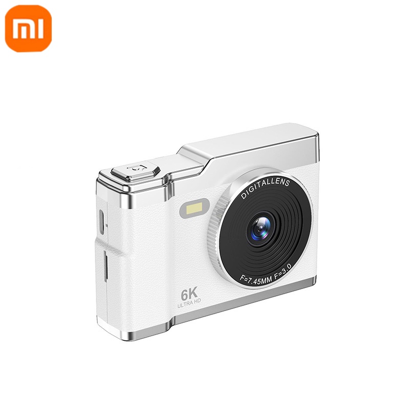 Xiaomi 6k hd câmera digital 2.4in display ips 8x zoom 64mp câmera de vídeo com luz de preenchimento 4k câmera selfie para crianças estudantes adolescentes: Laranja