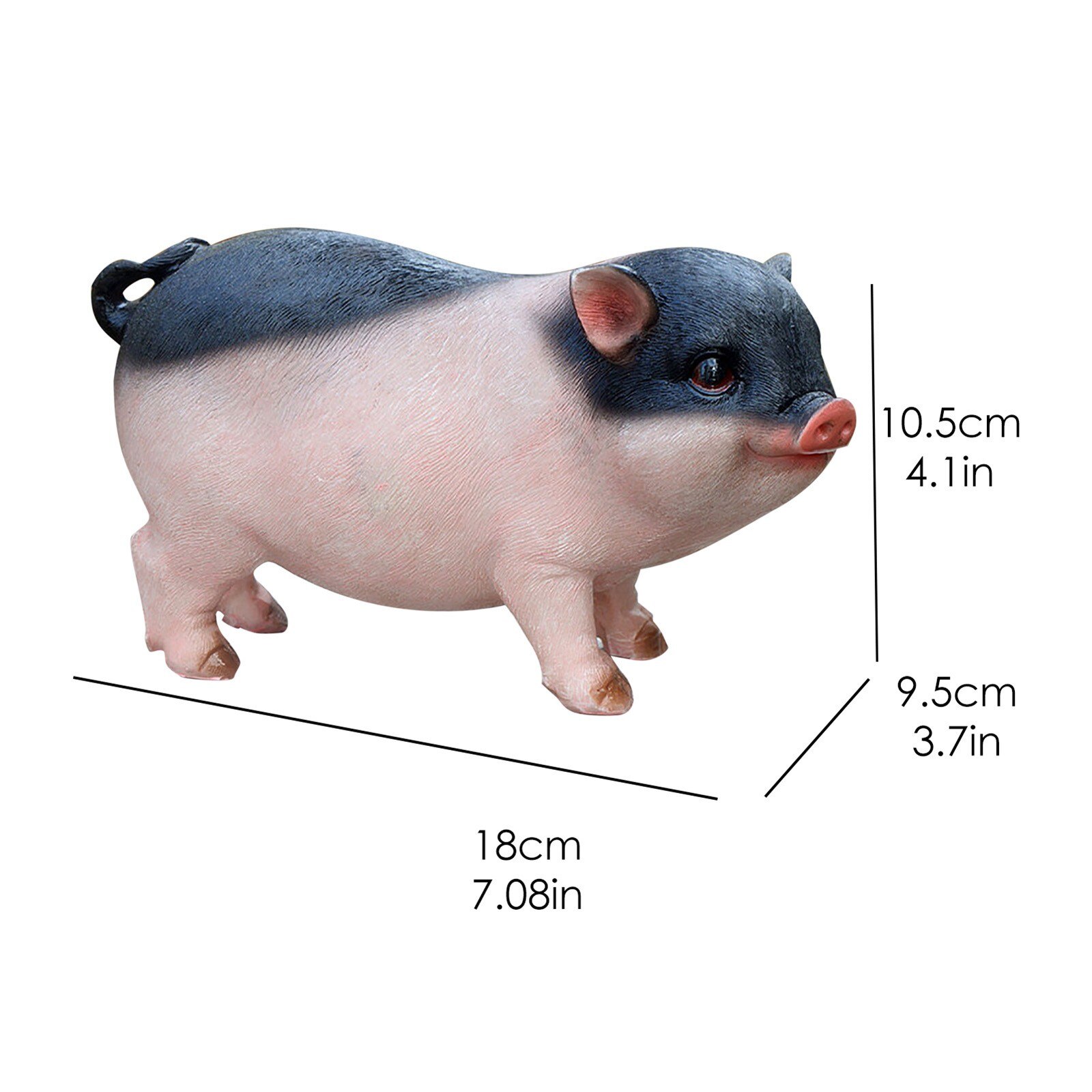 Leuke Varken Decoratie Hars Ambachten Piggy Ornamenten Leuk Varken Bunny Tuin Decor Maakt Een Verschil Voor Uw Tuin Micro Landschap: C