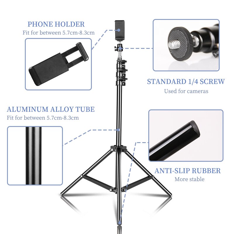 Tripod for Phones Stand Portable Flexible Selfie Tripod With Bluetooth Remote Ball Control Holder Camera Universal Photography