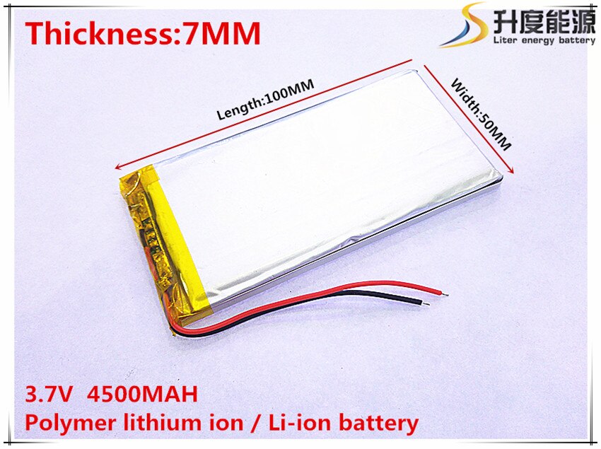 3.7V,4500mAH,[7050100] PLIB ( polymer lithium ion battery ) Li-ion battery for tablet pc,GPS,mp3,mp4,cell phone,speake