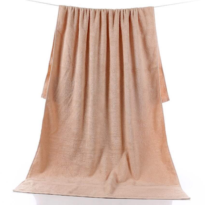 90*180cm Large Thick Bath Towel 100% Cotton Bathroom Shower Towels Home Hotel For Adults Multicolor toalla de ducha toalha: Khaki