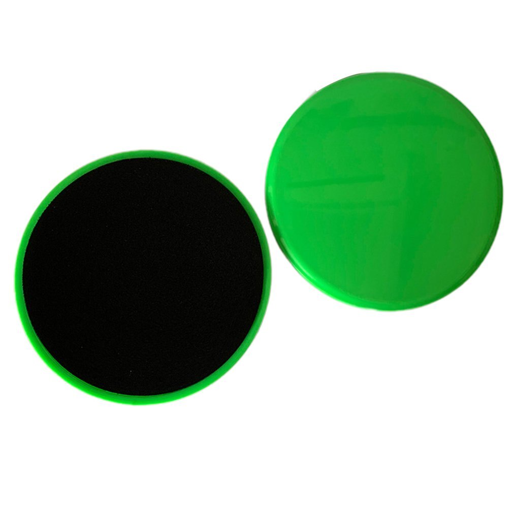 2 pièces coulissant curseur glisse disques Fitness disque exercice plaque coulissante pour Yoga gymnastique abdominale noyau entraînement équipement d'exercice: green