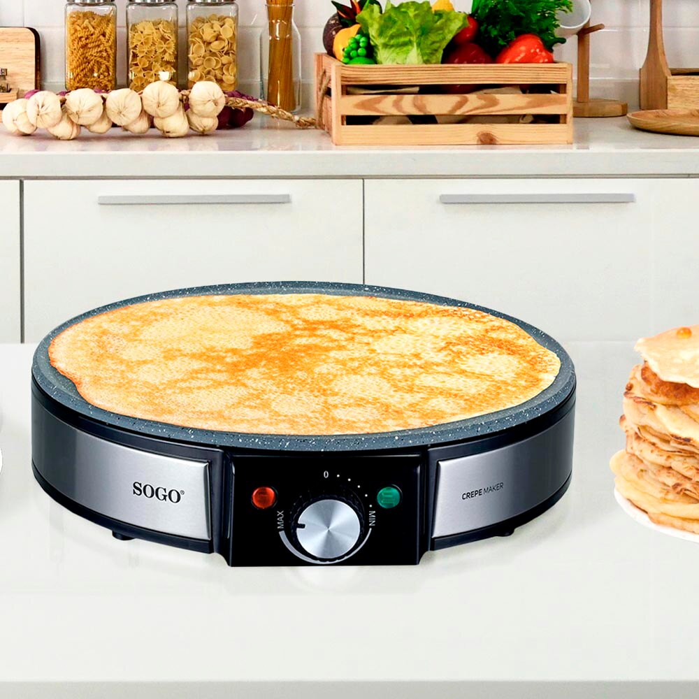 Elektrische Crêpe, Aluminium, Snelle, Krachtige, D... Grandado