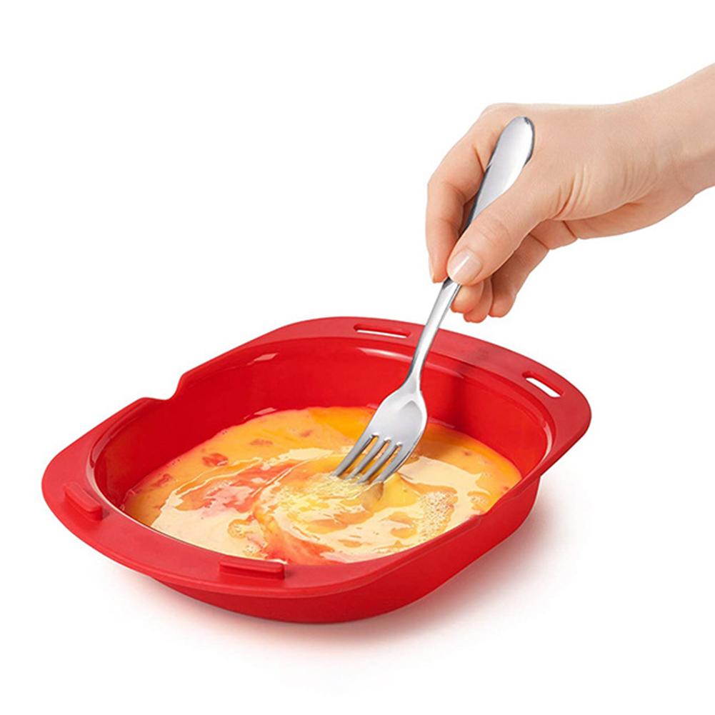 Silicone Omelette Maker Microwave Oven Non Stick Omelette Maker Egg Roll Baking Plate Pan Omelette Maker