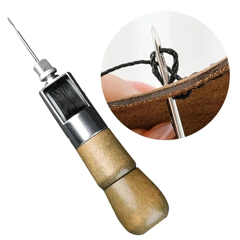 Kit de poinçon de couture du cuir, bricolage, fil ciré, outils de couture à la main, artisanat du cuir, bandes de ceinture de couture, cordonnier, outils de réparation de toile