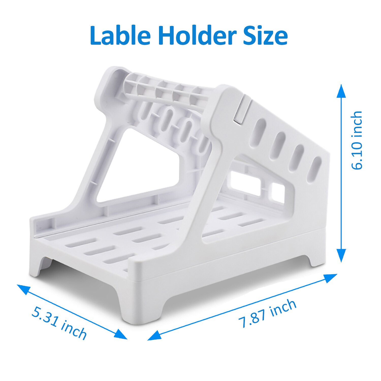 Trohestar Label Holder for Rolls and Fanfold Labels Work with Desktop Label Printer (White) label printer holder