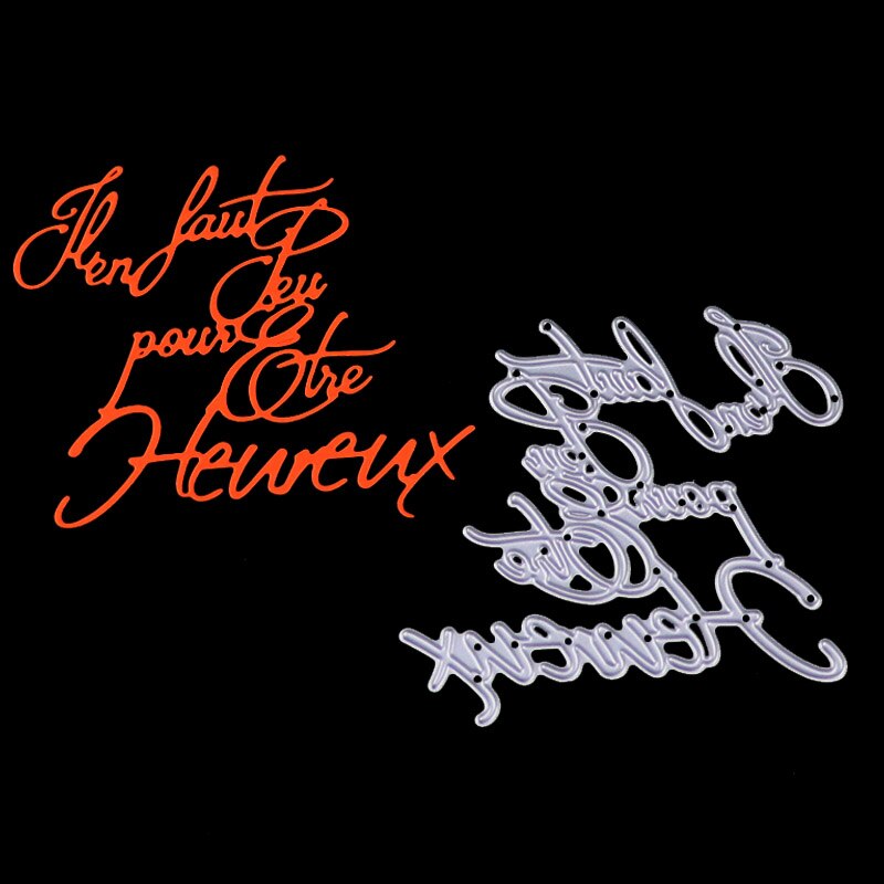 Dolce vita metalen snijmallen franse woordmallen la vie est belle letteralfabet knutselmallen scrapbooking voor doe-het-zelf kaartbenodigdheden