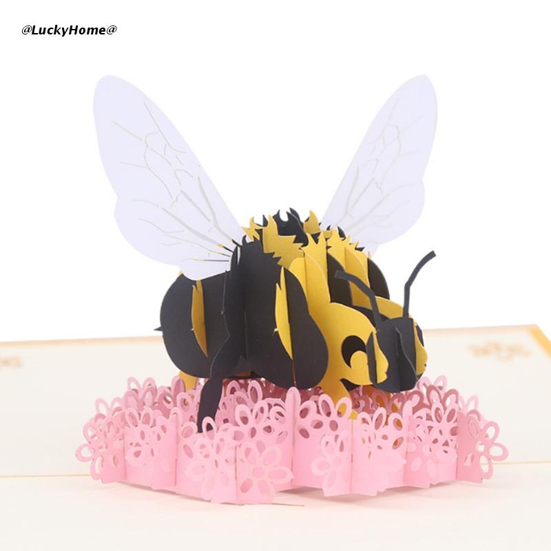 Flower Bee Card - Birthday Card - Bee Card - Folksy - View #8