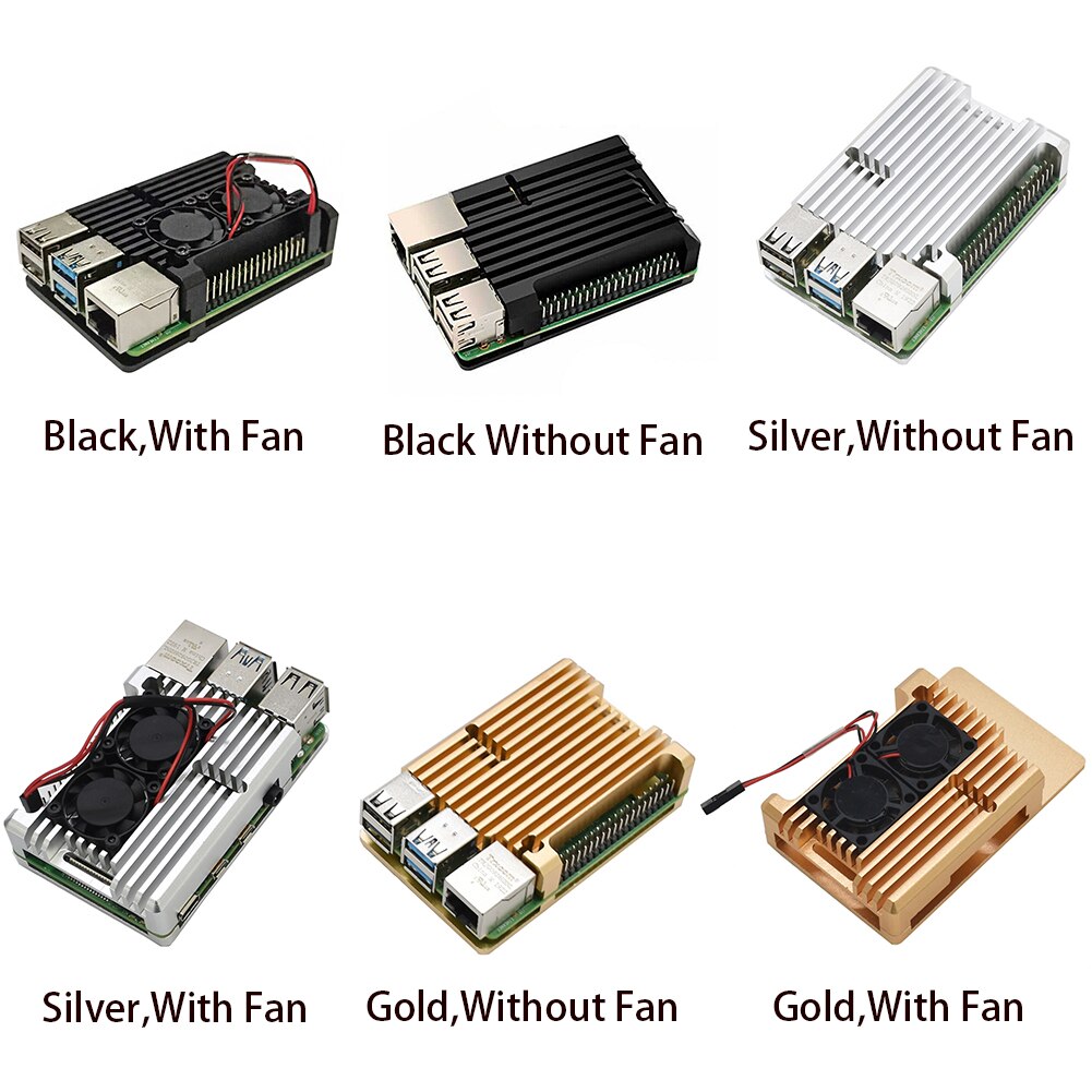 Behuizing Cover Installeren Aluminium Signal Tool Duurzame Beschermende Case Box Behuizing Shell Praktisch Voor Raspberry Pi 4B