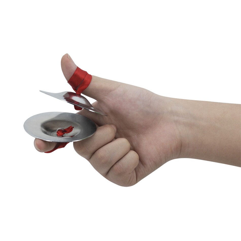 Brass Finger Cymbals Middle East Percussion for Belly Dance Brass Percussion Musical Instrument Baby Toys Cymbals Dancing Props