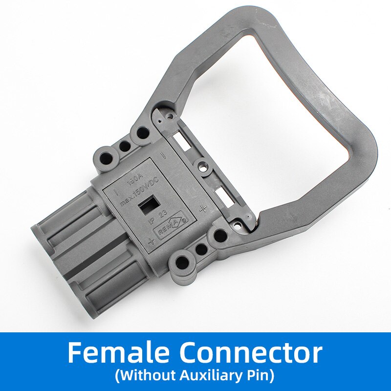 Rema Batterij Connector 80A 160A 320A 150V Heftruck Opladen Connector Industriële Stekker Voor Elektrische Voertuigen Grijs En Zwart: Donkergrijs / Lijn Connector / 3P