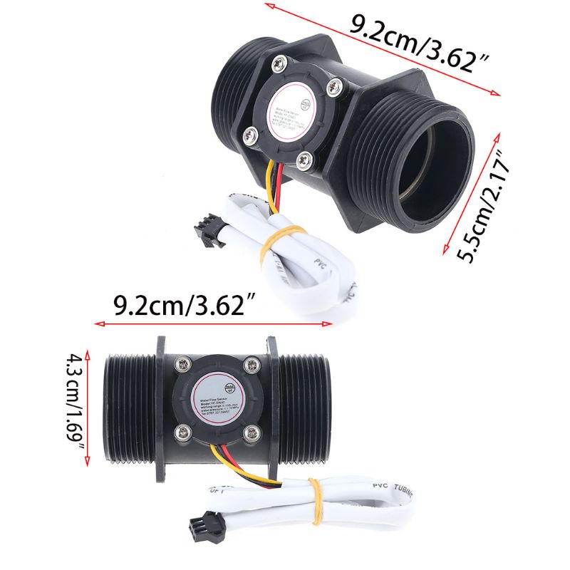 DN40 DN50 Water Flow Sensor Hall Flowmeter Meter Counter Instrument Measurement