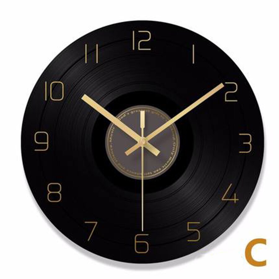 Registro de vinil relógio parede retro numerais romanos industrial números preto relógio jam dinding unik decoração da casa do vintage cozinha 60c050
