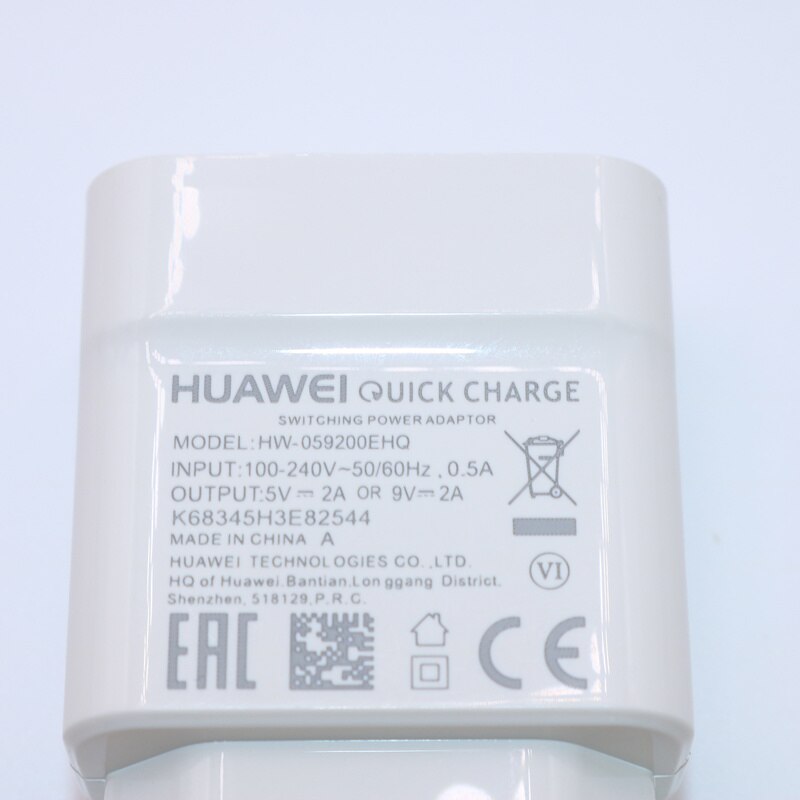 Originele Huawei Snelle Oplader Snel Opladen adapter usb type c Micro usb-kabel voor Huawei Honor 9 nova 2 3 3e 4 5e p20 lite P9 P10