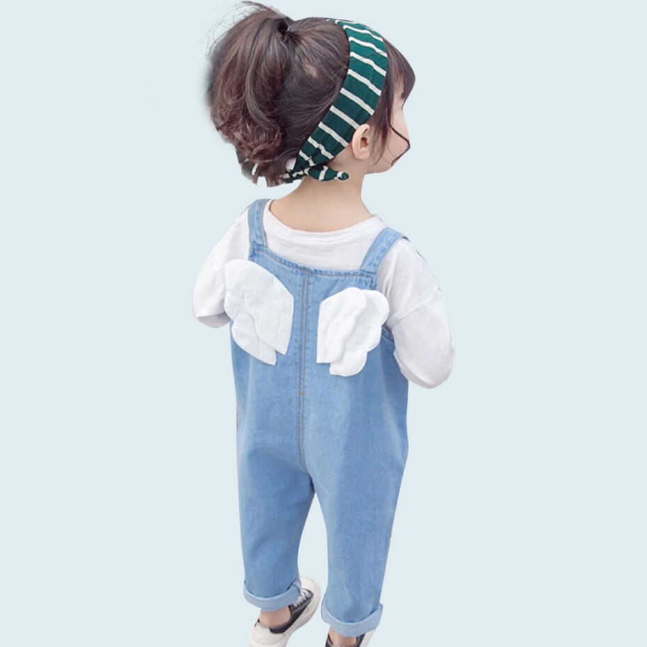 Meisjes bretels broek lente herfst peuter jumpsuit overalls baby meisjes denim broek baby jongen overall broek voor kinderkleding: 4t