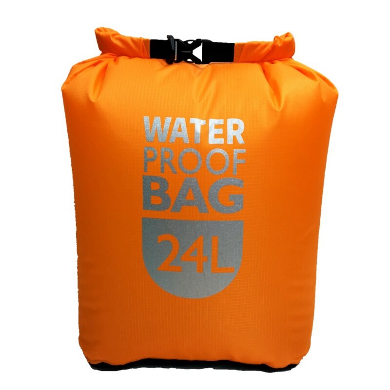 6L/12L/24L Waterproof Dry Bag Water Resistance Bag Pack Sack Swimming Rafting Kayaking River Floating Sailing Trekking Canoing: Orange / L