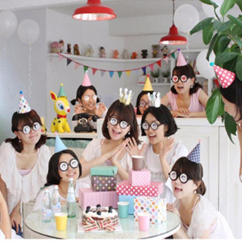 11Pcs/Set Cartoon Party Hats Fun Cone Birthday Party Crown Hats for Children Pets Adults