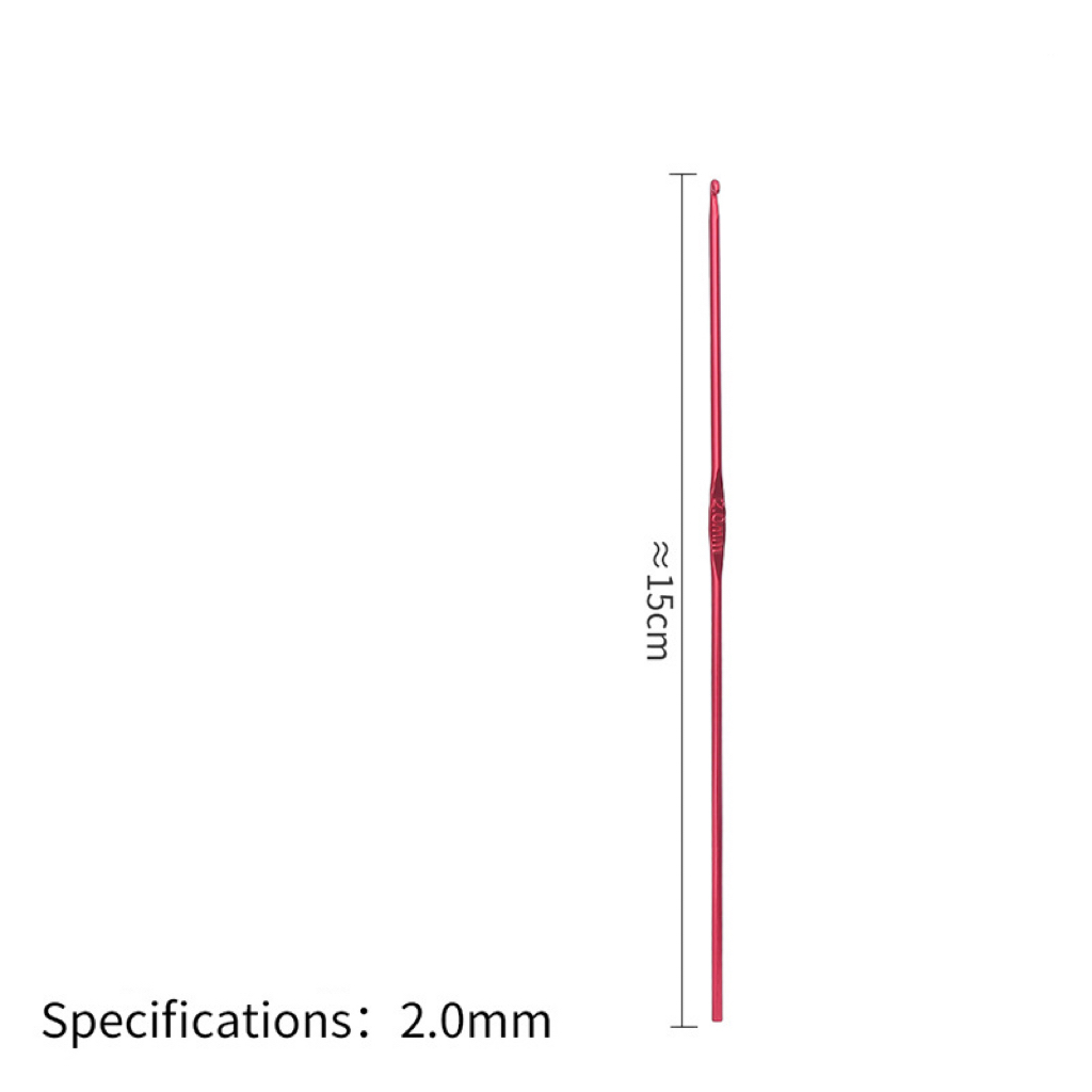 5pcs 2mm-10mm Sewing Needles Aluminium Crochet Hooks Needles Knit Weave Craft Yarn Sewing Tools Crochet Hooks Knitting Needles: Dark Green